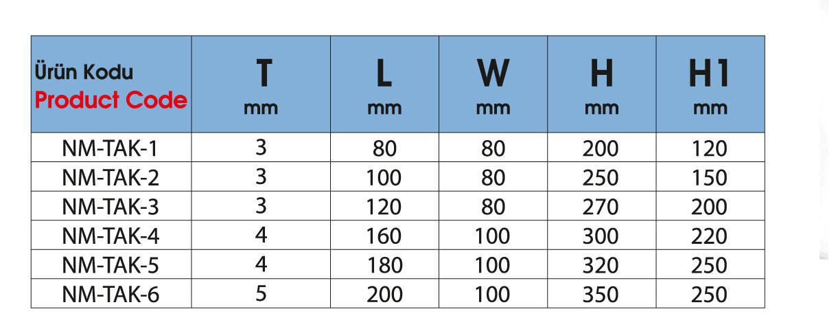 T Ayak Ayarlanabilir