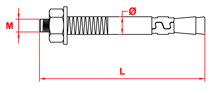 Klipsli Çelik Dübel